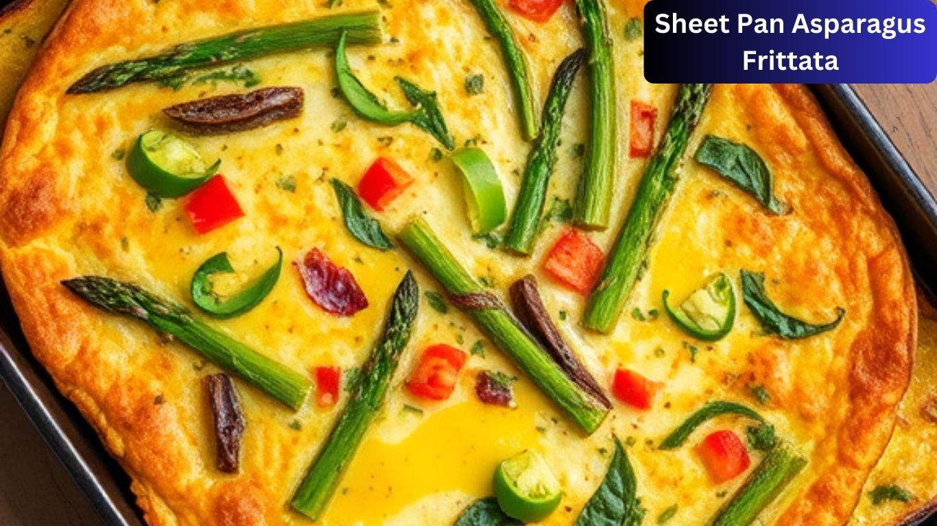 Sheet Pan Asparagus Frittata